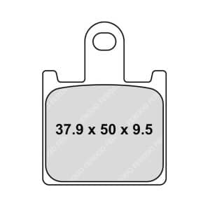 Plaquette de frein Métal Fritté Sinter Grip Road - R90 - (1 set = 4 plaquettes)
