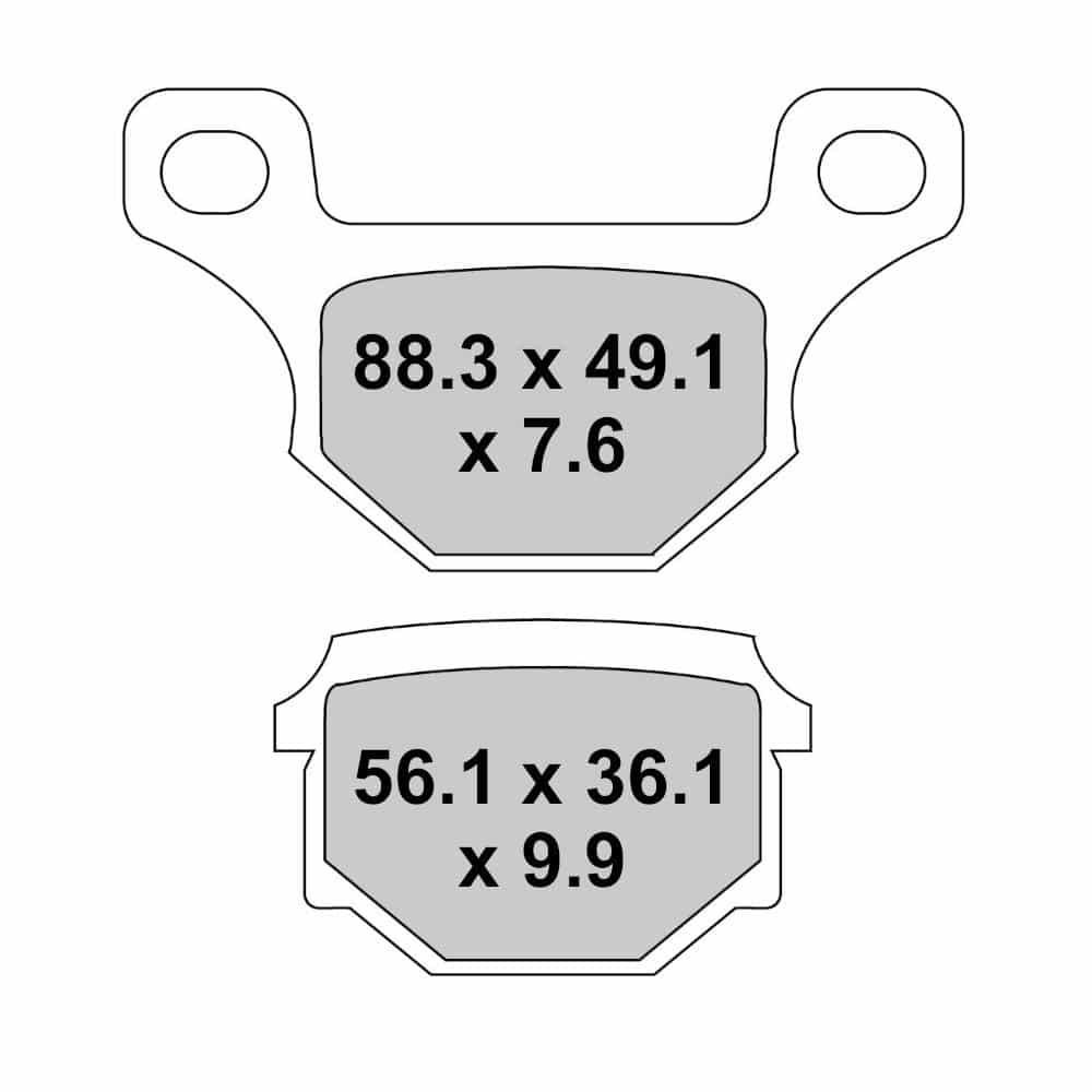 Plaquette de frein Semi-Métal Platinum + Route/Off Road - R90