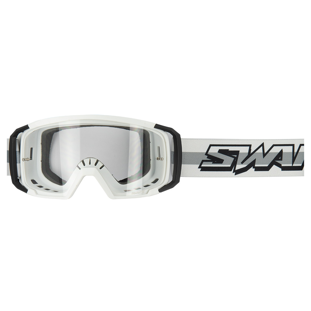 Masque Cross SWAPS SCRUB V2 - GRIS / BLANC ECRAN TRANSPARENT