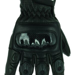 Gants Eté cuir ventillé Avec Coque Carbone - Noir - Homologués CE-1KP - Taille X